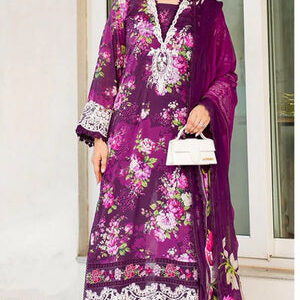 lawn 3 pc dress by alnoor design