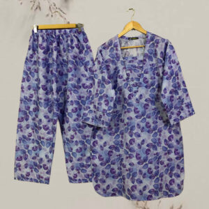 khaddr winter stich dress pruple digital print 3pc