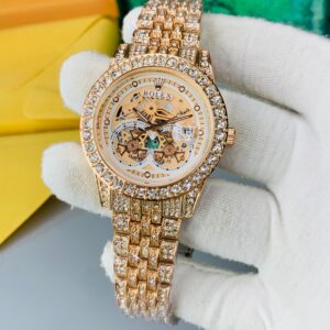 diamond-encrusted, watch.