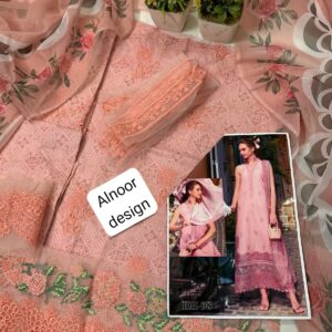 3 Pc lawn embroidered dress